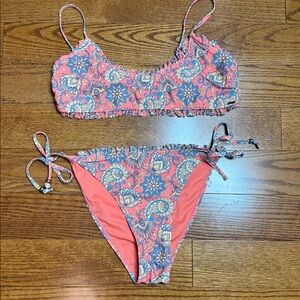 5/$25 XOXO sz Large Orange Bikini